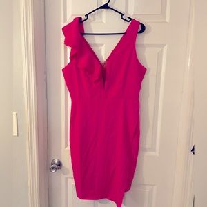 Hot pink dress